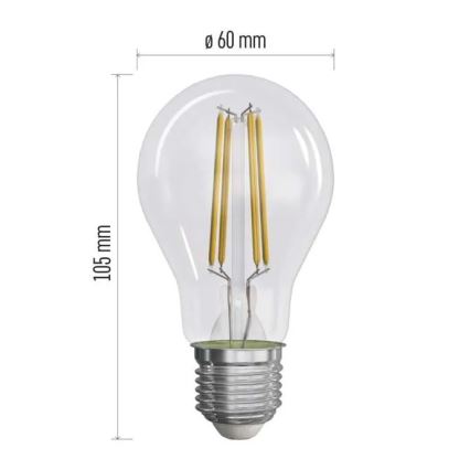 Komplet 3x LED sijalica FILAMENT A60 E27/5W/230V 4000K Energetska klasa A