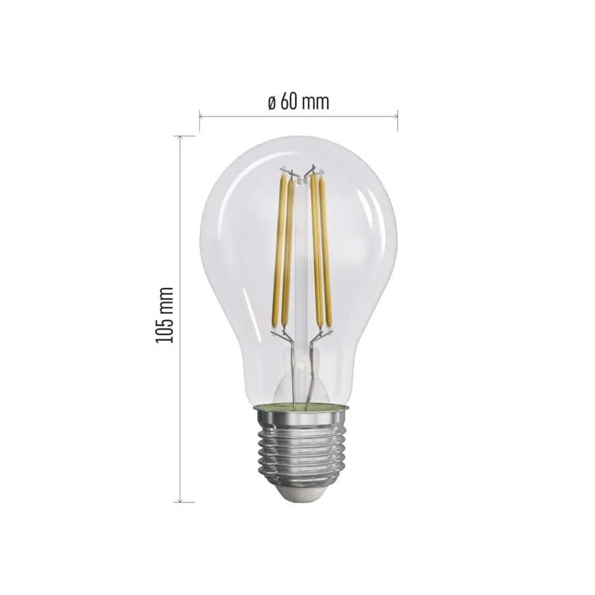 Komplet 3x LED sijalica FILAMENT A60 E27/5W/230V 4000K Energetska klasa A