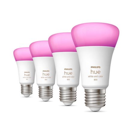 Komplet 4x LED prigušiva sijalica Philips Hue White And Color Ambiance E27/6,5W/230V 2000-6500K