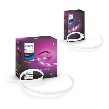 KOMPLET - LED RGBW prigušiva traka Philips Hue WHITE AND COLOR AMBIANCE 2m LED/20W/230V + traka 1m LED/11W/12V