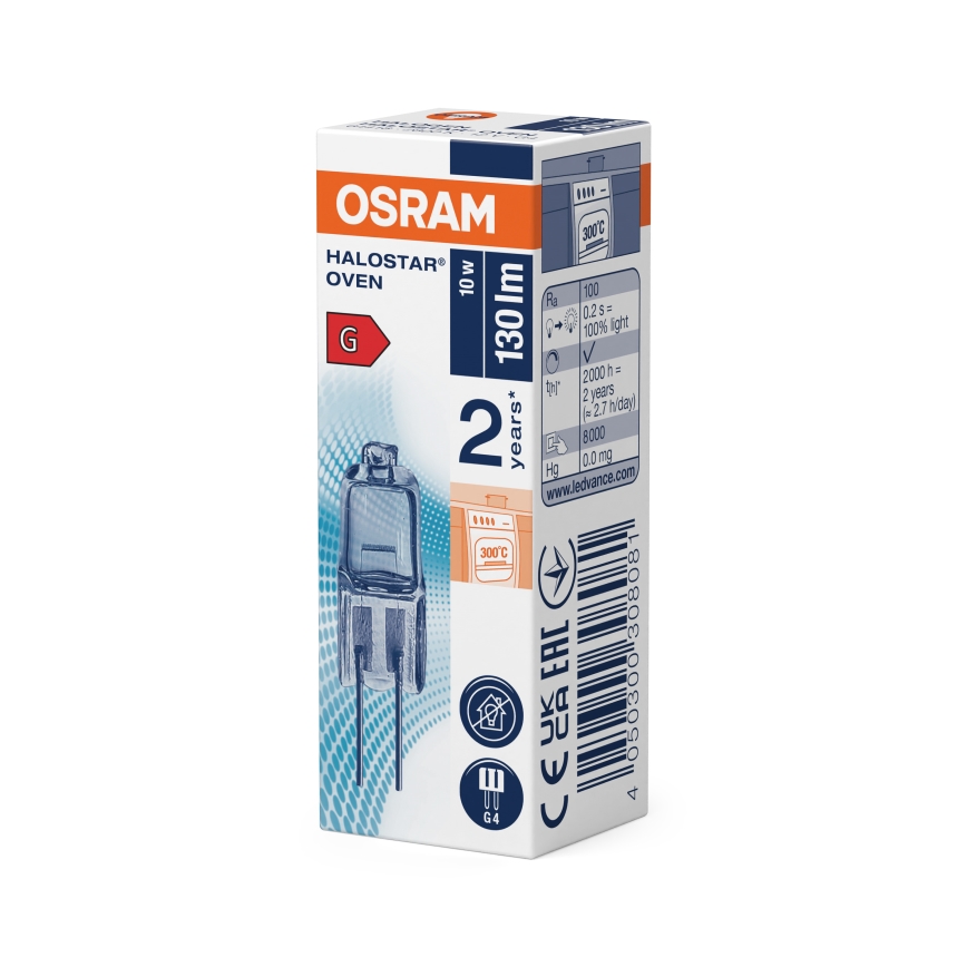 Komplet od 10 sijalica za rernu HALOSTAR G4/10W/12V 2700K - Osram
