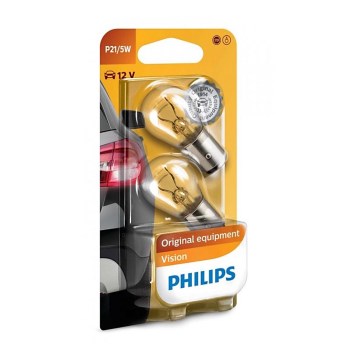 Komplet od 2 automobilske sijalice Philips VISION 12499CP BAY15d/5W/12V