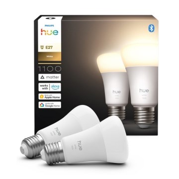Komplet od 2 LED prigušive sijalice Philips Hue WHITE E27/9,5W/230V 2700K