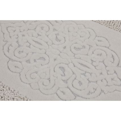 Komplet od 2 prostirke za kupatilo PIANTE 60 x 100 cm, bele