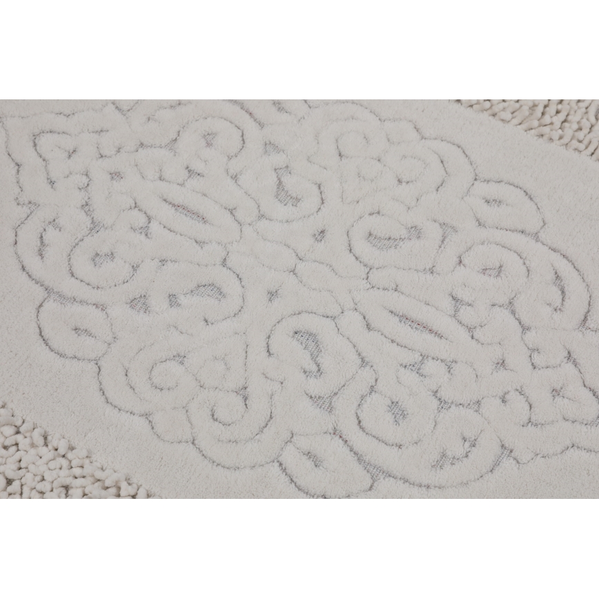 Komplet od 2 prostirke za kupatilo PIANTE 60 x 100 cm, bele