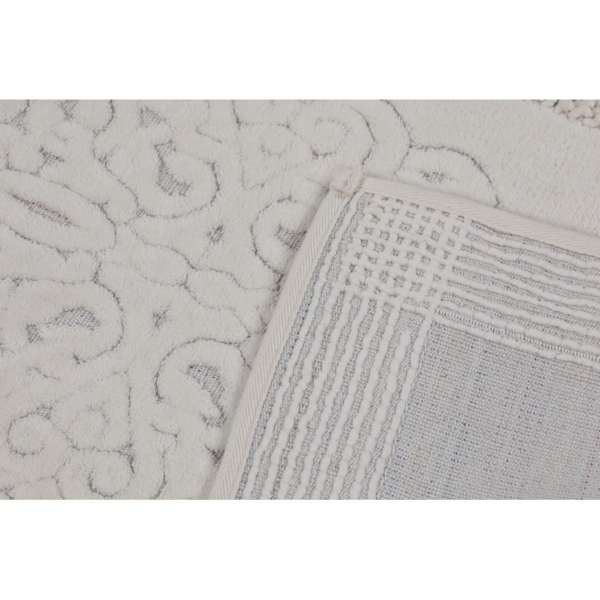 Komplet od 2 prostirke za kupatilo PIANTE 60 x 100 cm, bele