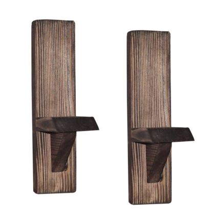 Komplet od 2 zidne police RAF, izrađene od smreke