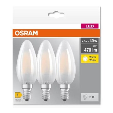 Komplet od 3 LED sijalice B40 E14/4W/230V 2700K - Osram