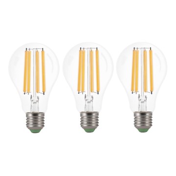Komplet od 3 LED sijalice VINTAGE A60 E27/9W/230V 3000K - Brilagi