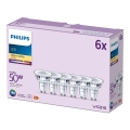 Komplet od 6 LED sijalica Philips GU10, 4,6 W, 230 V, 2700 K