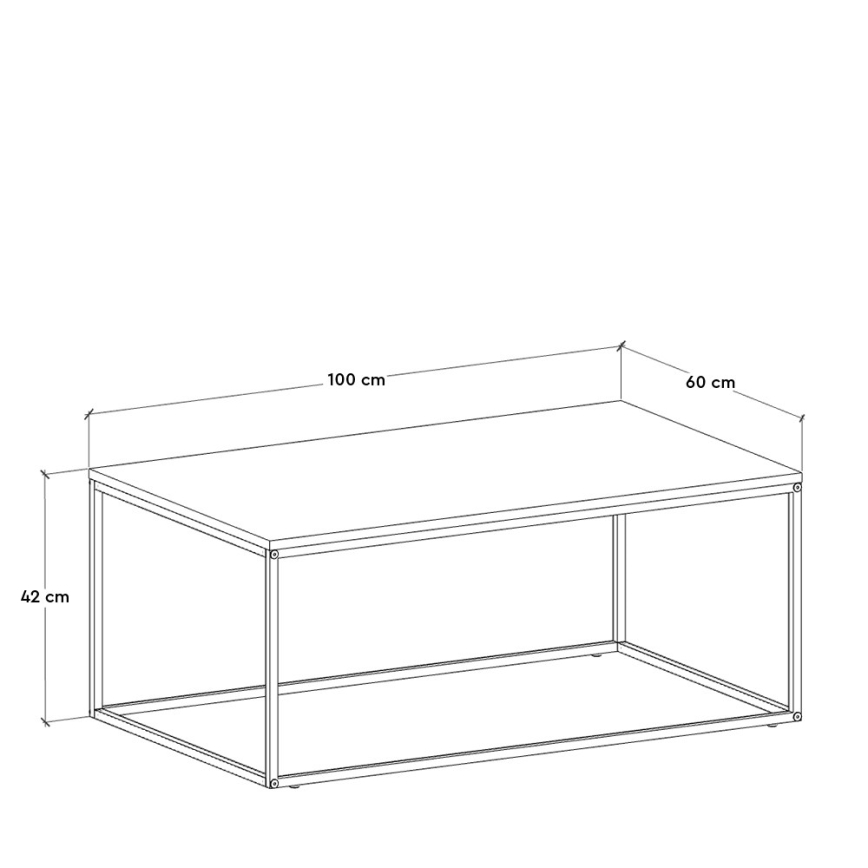 Konferencijski stočić 42x100 cm, braon