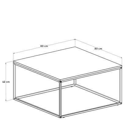 Konferencijski stočić 42x80 cm braon