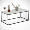 Konferencijski stočić MARMO 43x95 cm crna/bela