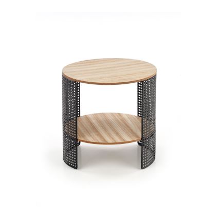 Konferencijski stočić TRAFICA 41x41 cm crna/bež