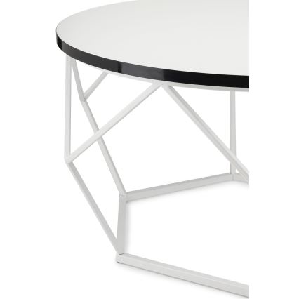 Konferencijski stolić DIAMOND 40x70 cm crna/bela
