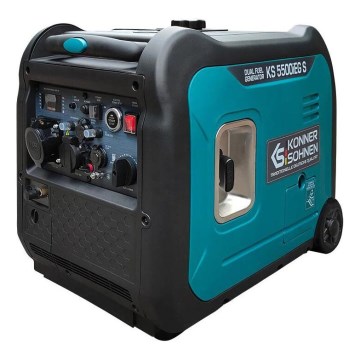 Könner & Söhnen 13046 - Gasni i benzinski inverterski električni generator KS 5500iEG S 5500W