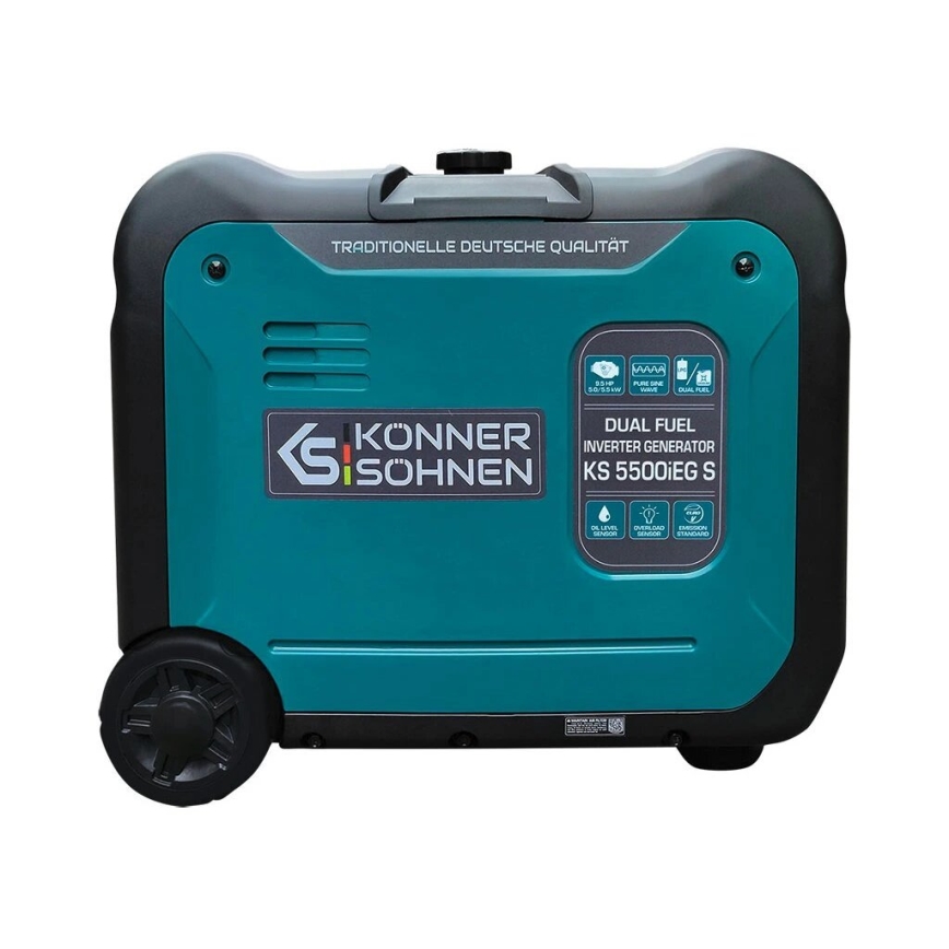Könner & Söhnen 13046 - Gasni i benzinski inverterski električni generator KS 5500iEG S 5500W