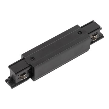 Krajnja kapica šinskog sistema sa 3-faznim napojnim priključkom TRACER, ravna, crna