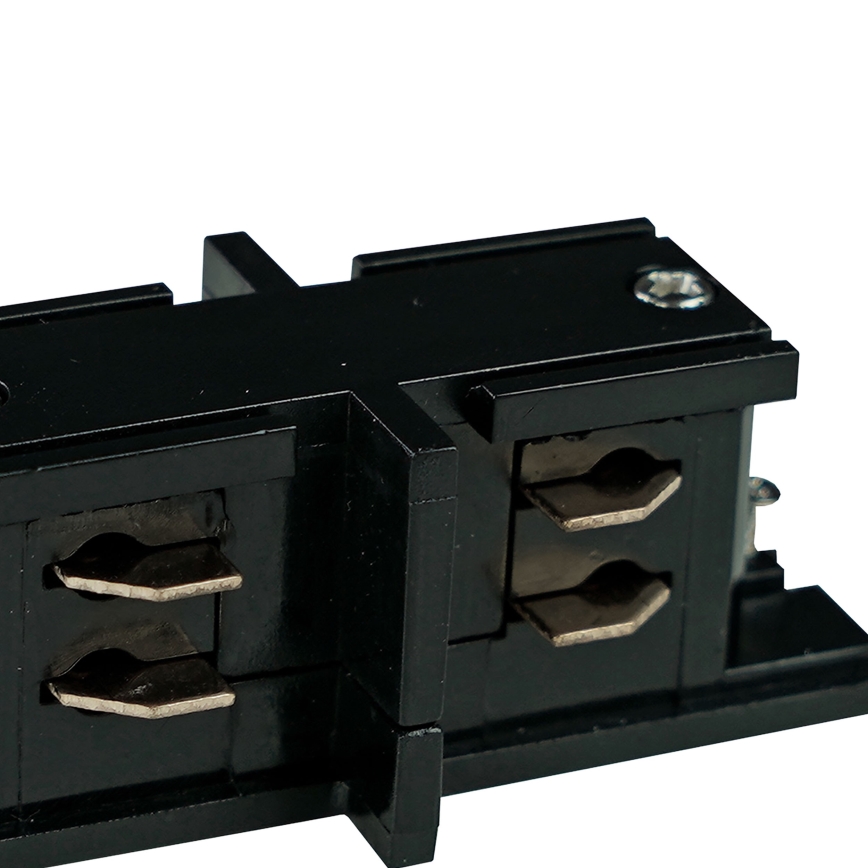 Krajnja kapica za šinski sistem TRACER, 3-fazna, ravna, crna