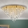 Kristalna plafonjera CELESTE 12xG9/40W/230V pr. 75 cm zlatna