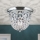 Kristalna plafonjera PLAFOND 1xE27/40W/230V pr. 26 cm sjajni krom