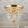 Kristalna plafonjera PLAFOND 1xE27/40W/230V pr. 26 cm zlatna