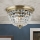 Kristalna plafonjera PLAFOND 3xE27/40W/230V pr. 35 cm bronzana