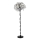 Kristalna podna lampa 5xG9/40W/230V crno