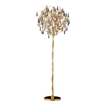 Kristalna podna lampa 5xG9/40W/230V zlatna