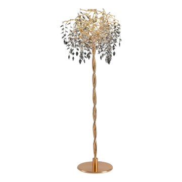 Kristalna podna lampa 5xG9/40W/230V zlatna