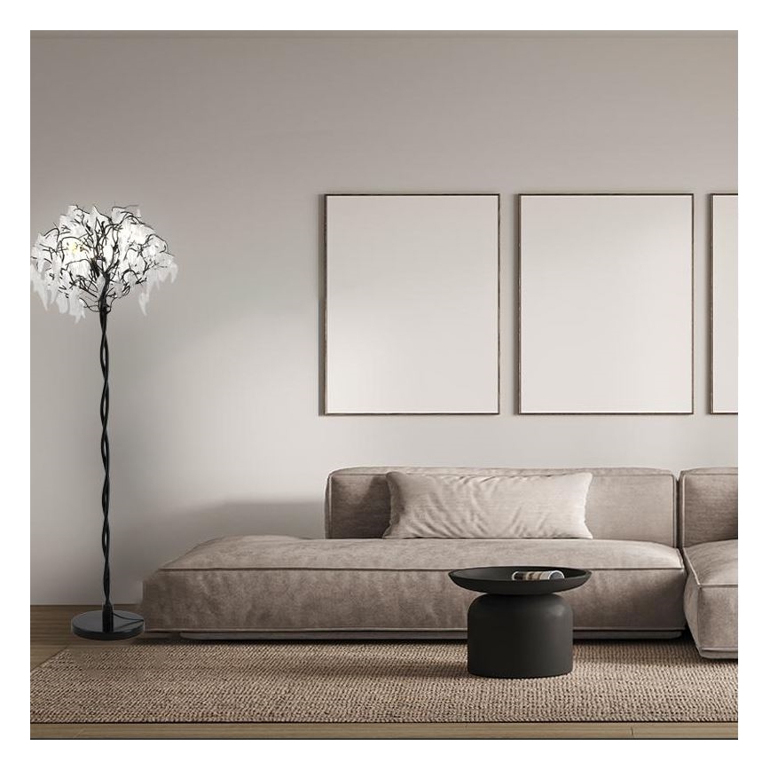 Kristalna stojeća lampa 5xG9/40W/230V crna