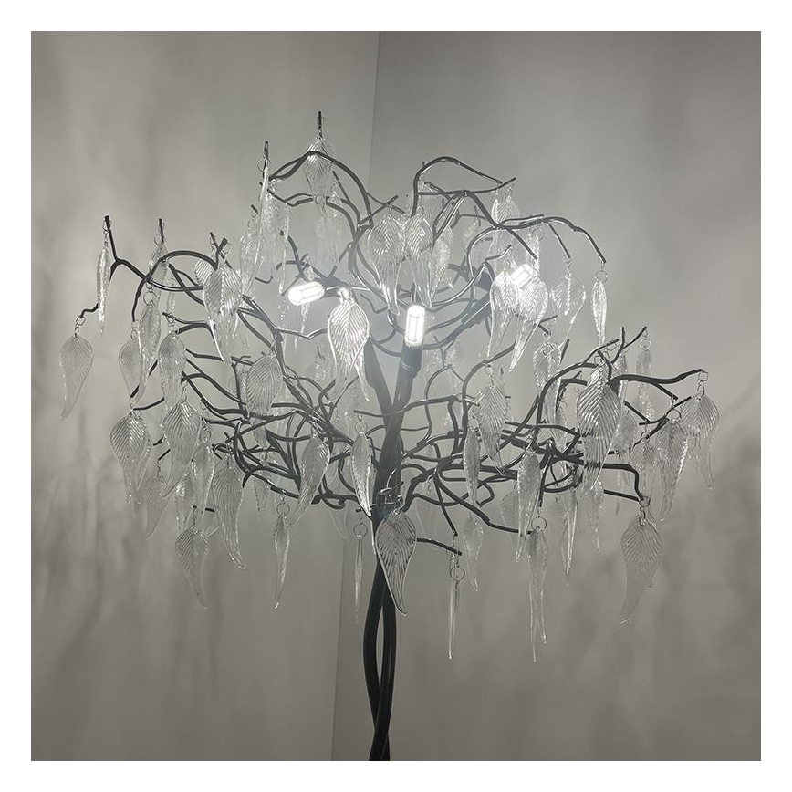 Kristalna stojeća lampa 5xG9/40W/230V crna