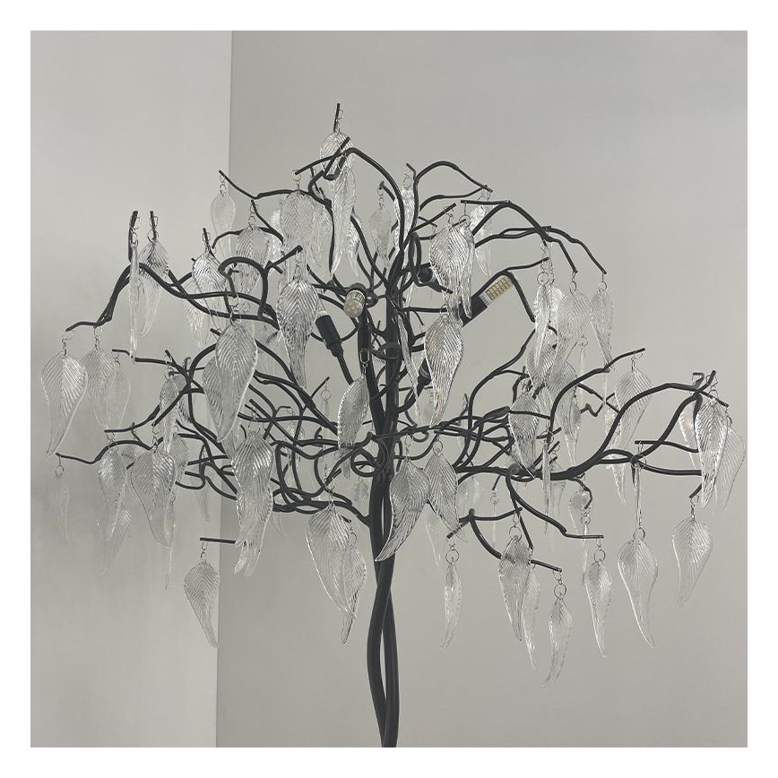 Kristalna stojeća lampa 5xG9/40W/230V crna