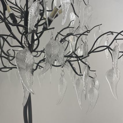 Kristalna stojeća lampa 5xG9/40W/230V crna