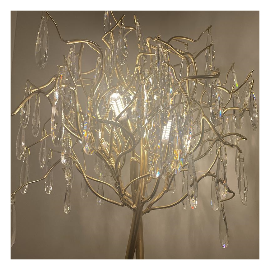 Kristalna stona lampa 5xG9/40W/230V zlatna