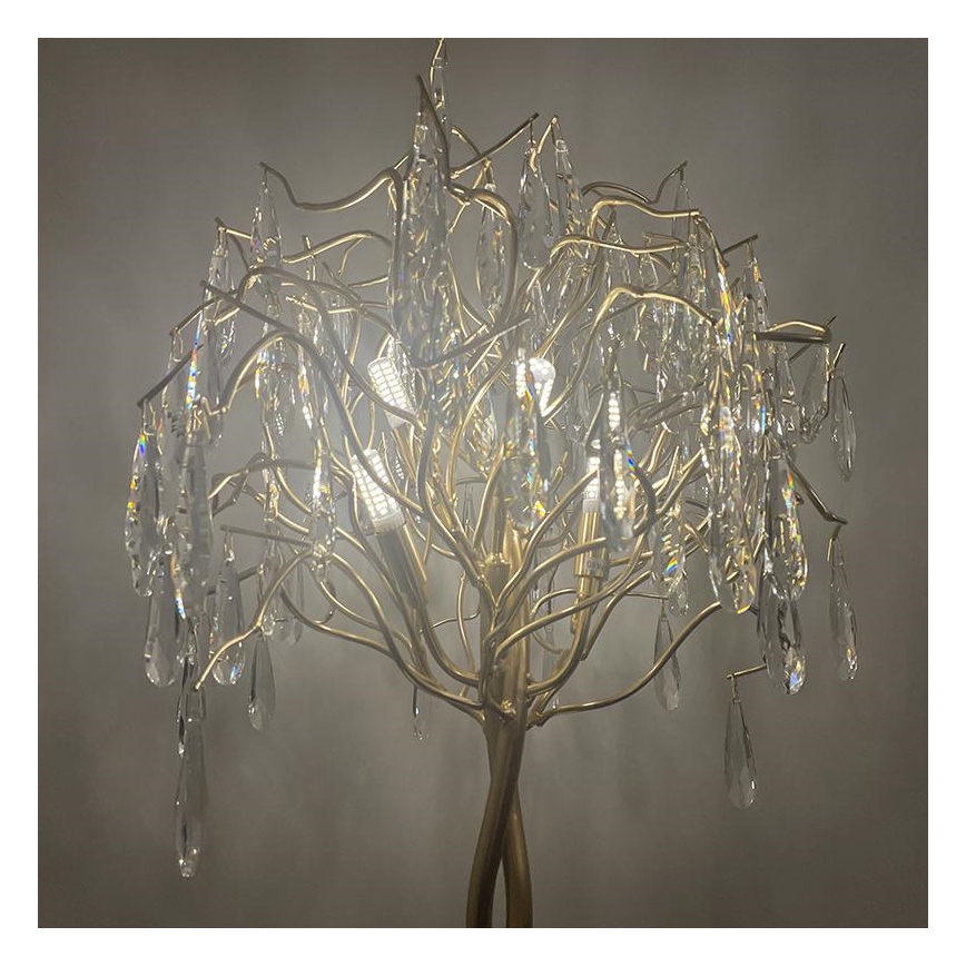 Kristalna stona lampa 5xG9/40W/230V zlatna