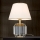 Kristalna stona lampa ALEXIS 1xE27/60W/230V kremasta/zlatna/prozirna