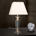 Kristalna stona lampa POKAL 1xE27/60W/230V kremasta/prozirna