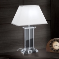 Kristalna stona lampa VERONIQUE 1xE27/60W/230V bela/prozirna