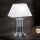Kristalna stona lampa VERONIQUE 1xE27/60W/230V bela/prozirna