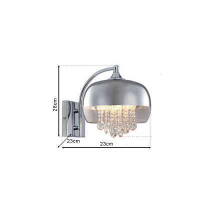 Kristalna zidna lampa LUNA 1xE14/40W/230V