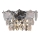 Kristalna zidna lampa SELENA 2xE14/40W/230V sjajni krom