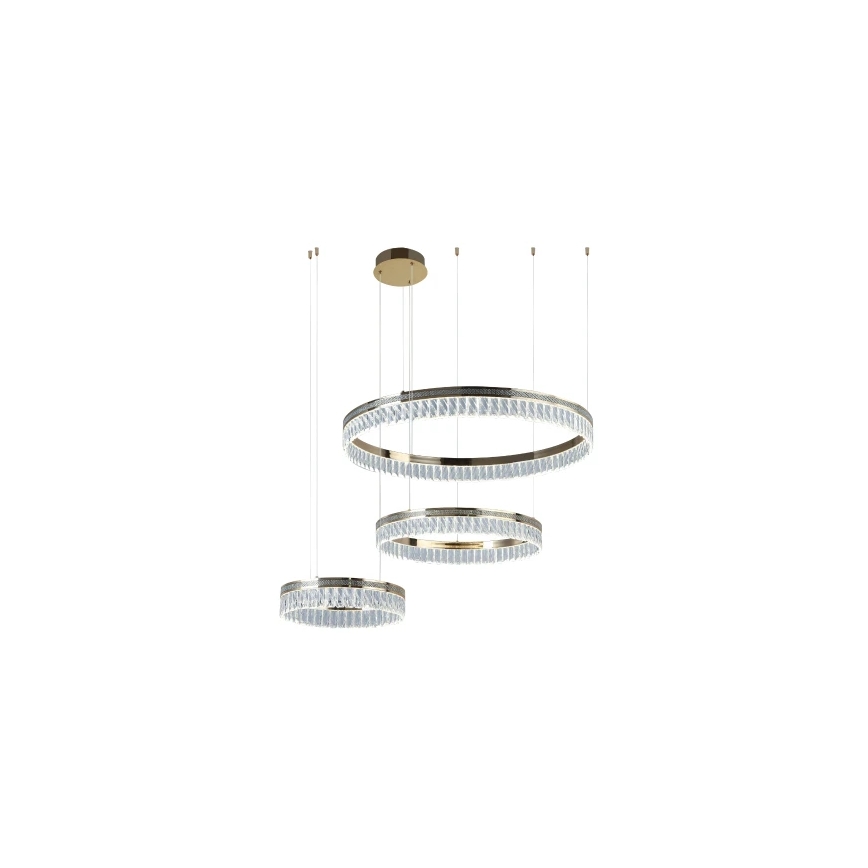 LED prigušiva kristalni luster na sajli THALIA LED/120W/230V 3000-6000K + daljinski upravljač