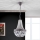 Kristalni luster na lancu ARILA 1xE27/60W/230V pr. 25,5 cm braon/patina