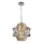 Kristalni luster na lancu CROWN 4xE14/40W/230V sjajni hrom