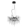 Kristalni luster na sajli 10xG9/40W/230V crno