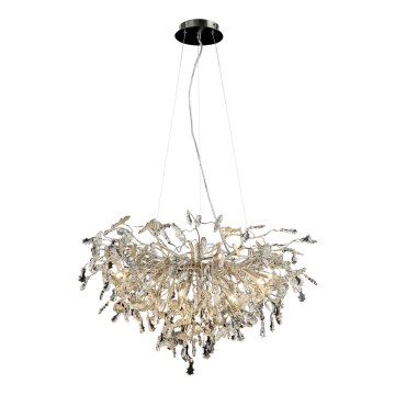 Kristalni luster na sajli 13xG9/40W/230V sjajni hrom