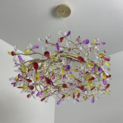 Kristalni luster na sajli 16xG9/40W/230V šarena