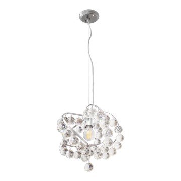 Kristalni luster na sajli VIOLETA 1xE27/15W/230V