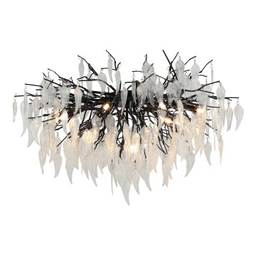 Kristalni nadgradni luster 10xG9/40W/230V crno